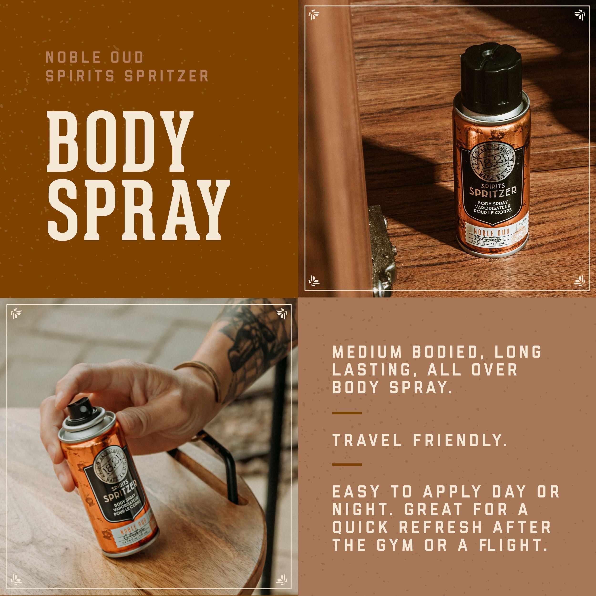 Spray Parfumé pour le corps Noble Oud