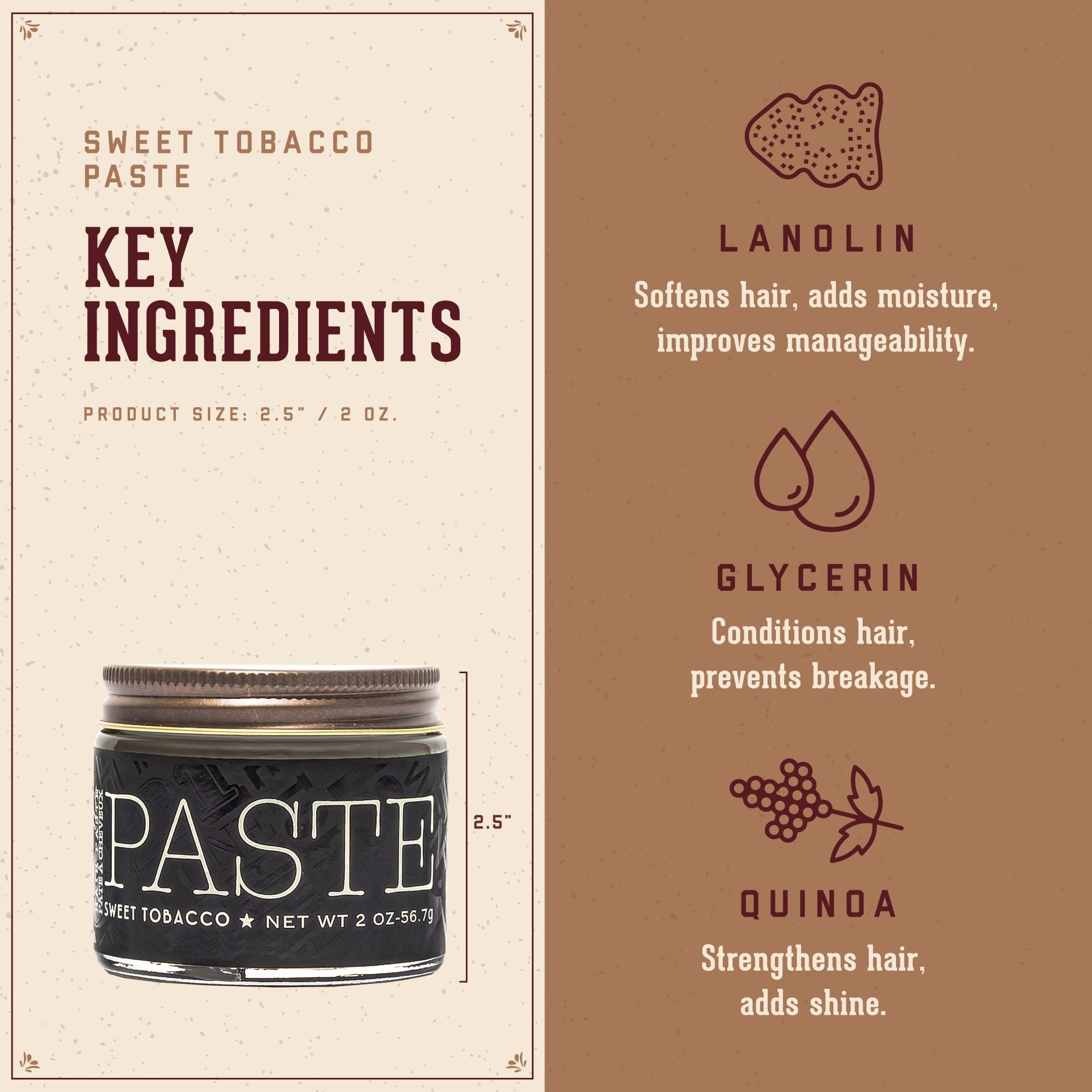 Pâte Coiffante - Sweet Tobacco