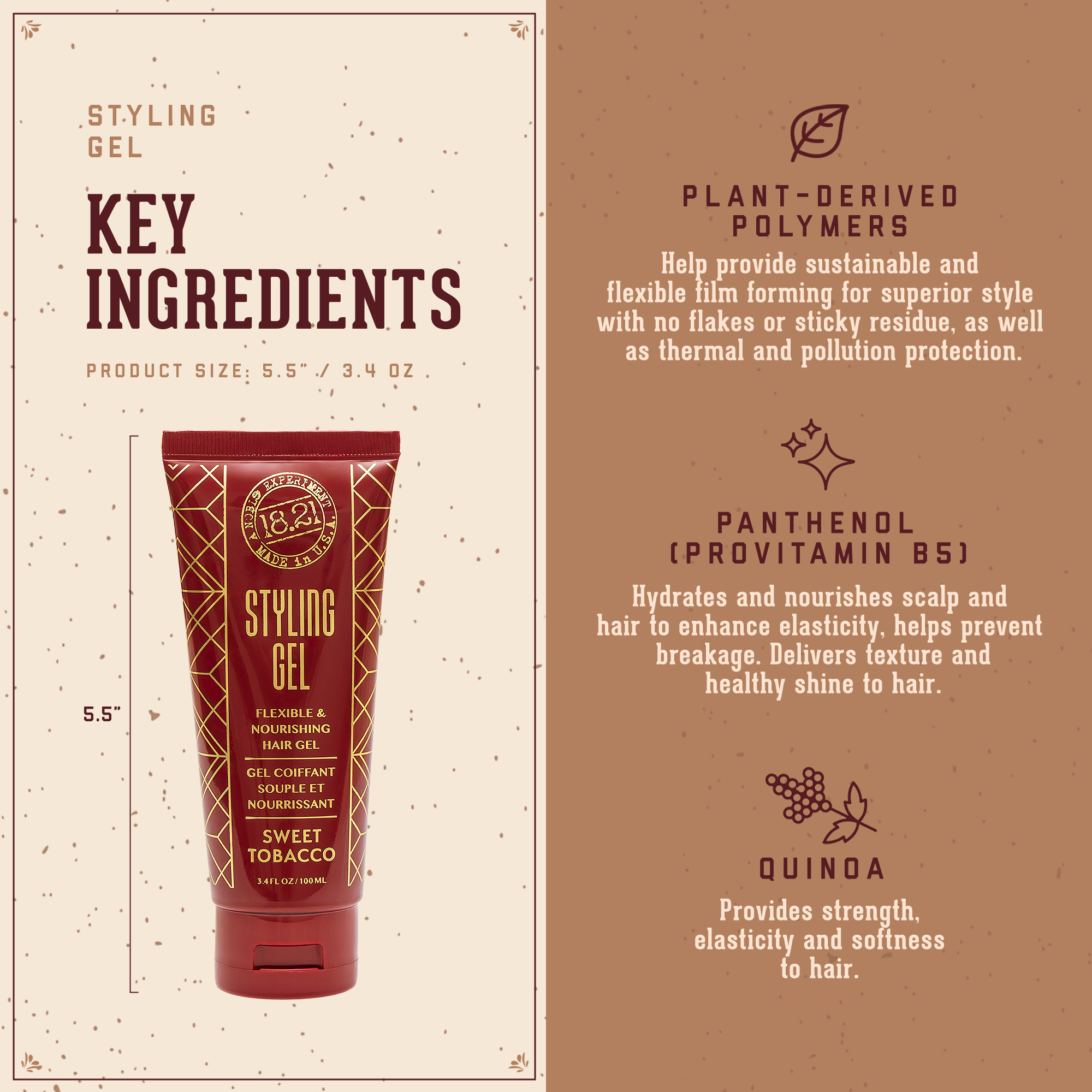 Gel Coiffant - Sweet Tobacco 100ml