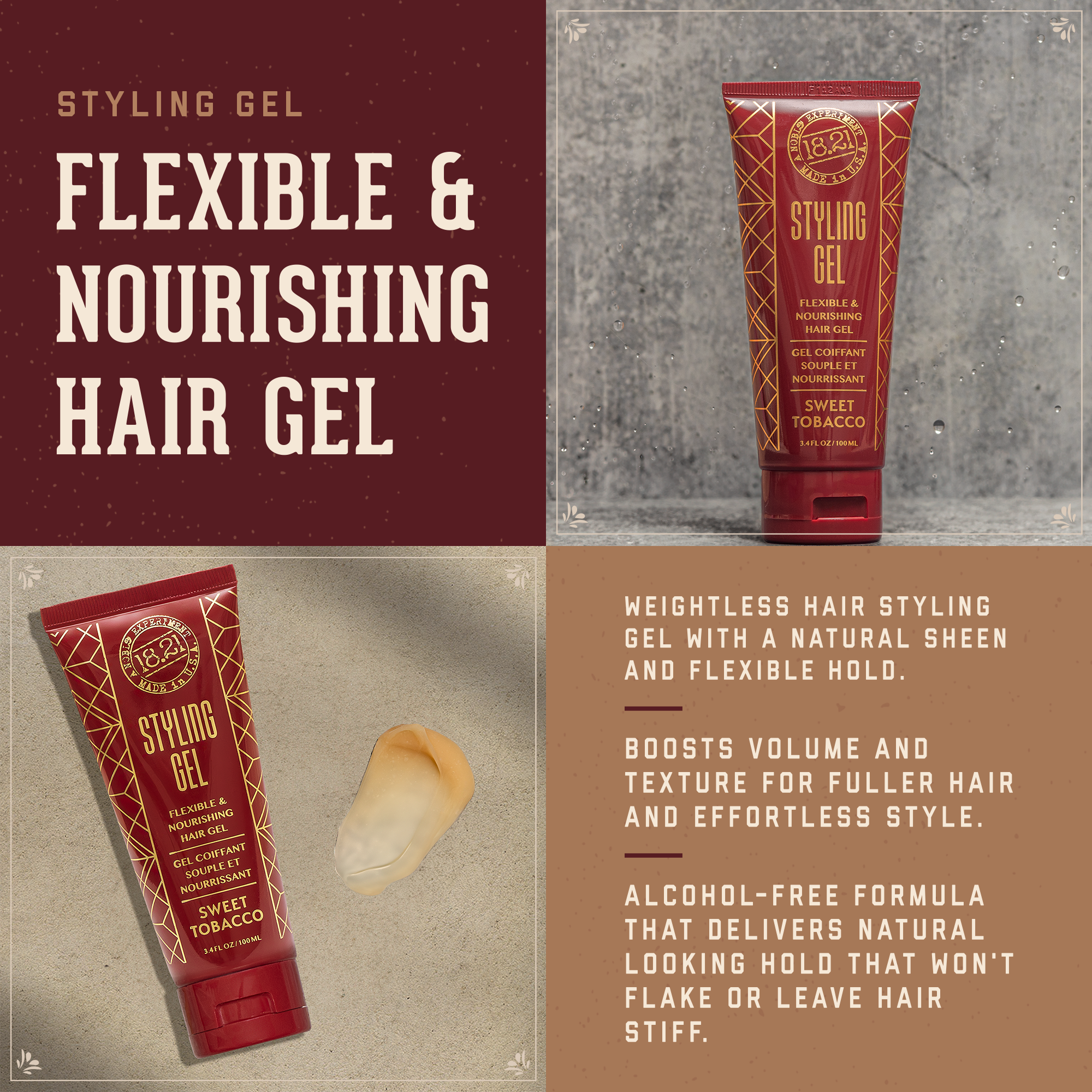 Gel Coiffant - Sweet Tobacco 100ml