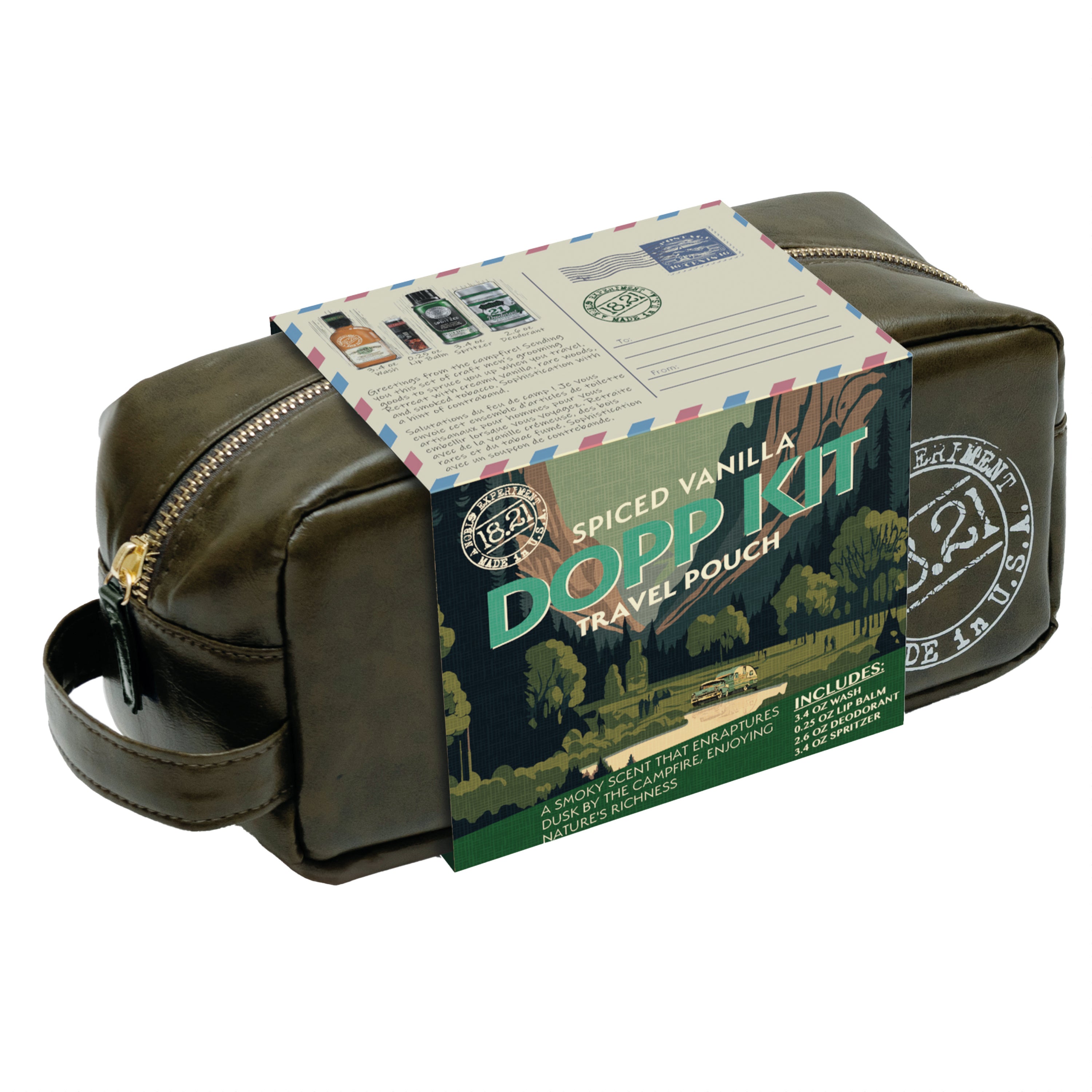 Trousse de Voyage en cuir Spiced Vanilla