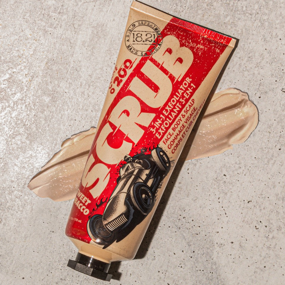 Octane 200 - Gommage 3 en 1 pour le visage, le corps et le cuir chevelu - Sweet Tobacco